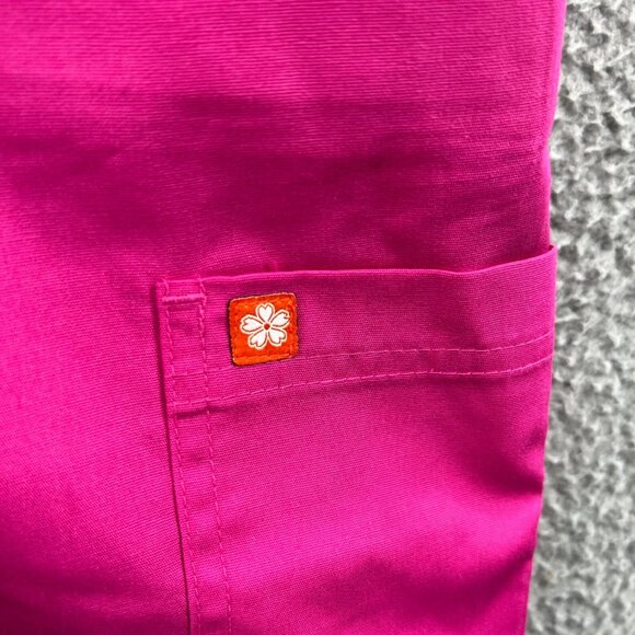 Orange Standard Women Scrub Pants Extra Small Pink Pull On Elastic Waist Uniform - Picture 4 of 11
